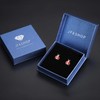JFASHOP Ladybird Earrings for Women Girls 925 Sterling Silver Hypoallergenic