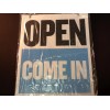 2 Open Closed Sign Chain 2 sided 9" X 7.5