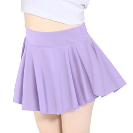 Hvididan - Falda atlética para tenis, golf, pantalones cortos de mariposa para niños, pantalones cortos con bolsillo, Púrpura, 13-14 Años