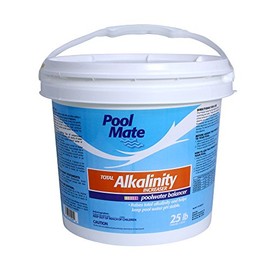 Pool Mate 25-Pounds Premium Alkalinity Increaser for Swimming Pools, 100% Sodium Bicarbonate, Made in USA