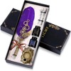 Oauir Gusix Quill Pen Ink Set, Feather Pen Calligraphy Pen