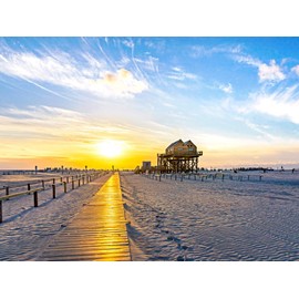 CALVENDO Puzzle Sunset Mood 1000 Pieces Laying Size 64 x 48 cm Photo Puzzle Picture by Andrea Dreegmeyer