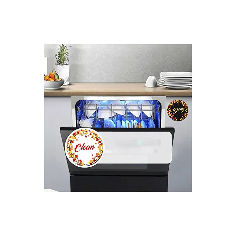Dishwasher Magnet,Clean Dirty Sign Indicator- Double Sided Magnet with Magnetic