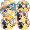 40Pcks Beauty and the Beast Party Supplies 20 plates, 20
