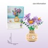 LUKHANG Violets Flower Building Blocks Set - DIY Aromatherapy Bouquet