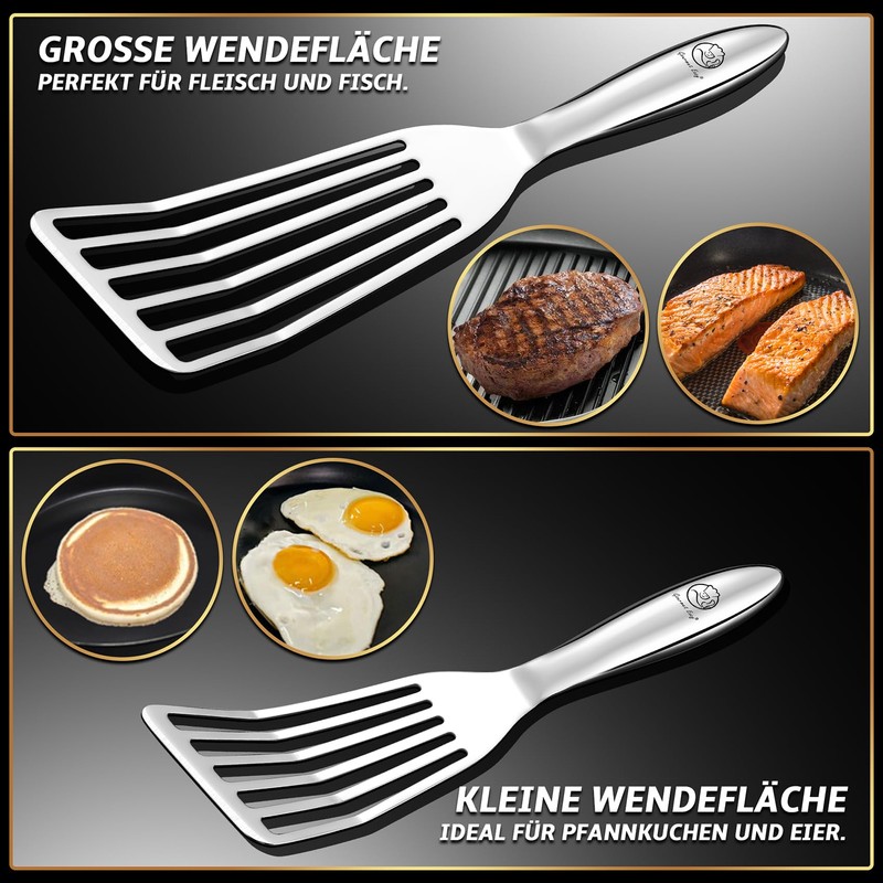 Spatula Set Made of Stainless Steel – 1 x Large