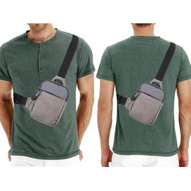 Mini Sling Bag - Waterproof Crossbody Phone Chest Bag for Men & Women - Casual Travel Hiking