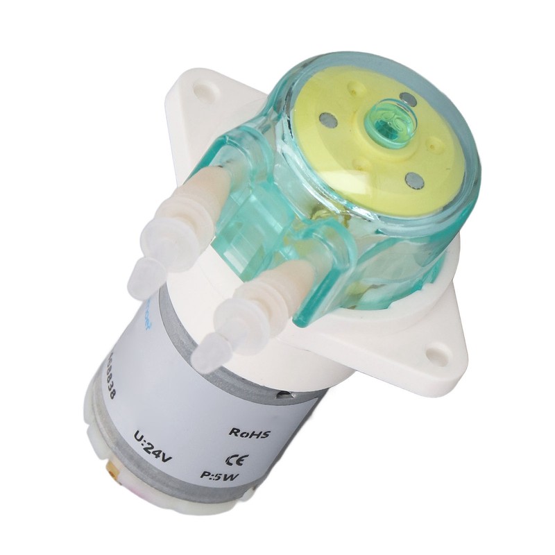 5W Small Peristaltic Pump Low Flow Gear Drive Liquid Transmission