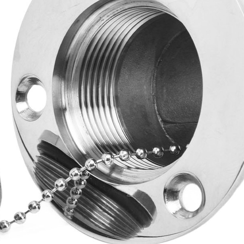 Boat Deck Filler with Key Cap Marine Stainless Steel Hardware