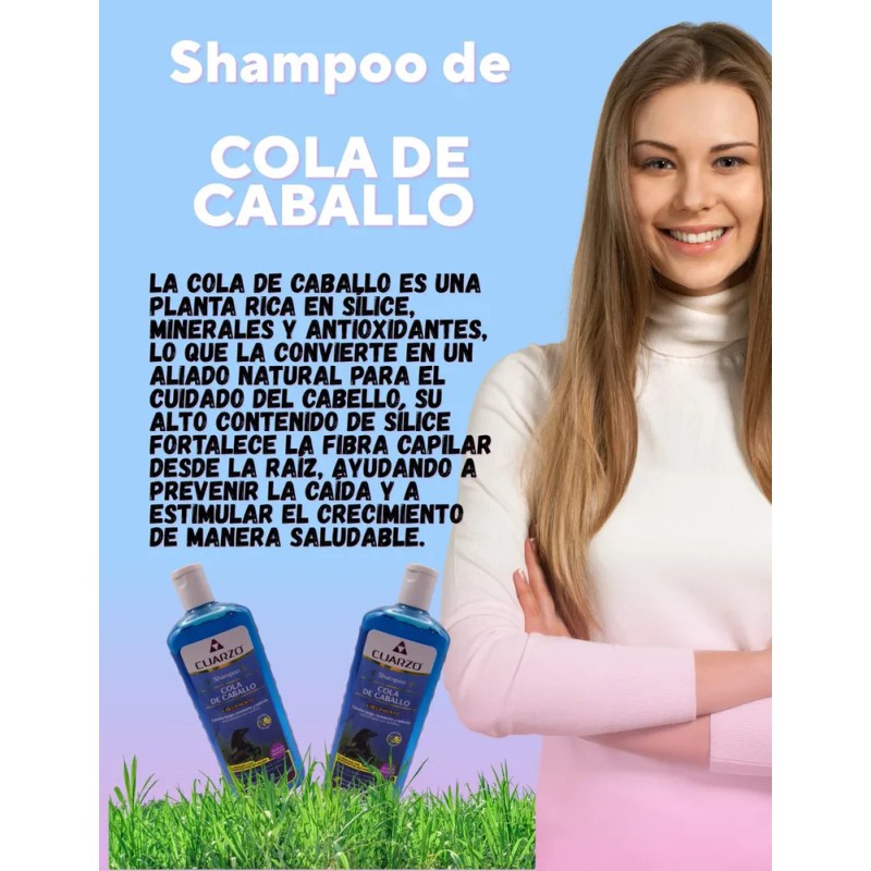 Shampoo Cola De Caballo Y Keratina Crecimiento Capilar