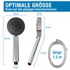 ATHLON TOOLS Shower Head Water-Saving – 5 Jet Types Shower