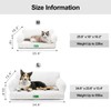 MEWOOFUN 34.6" Orthopedic Dog Bed Sofa for Small Medium Dogs,