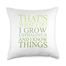I Grow Cephalotus Follicularis Carnivorous Plant Throw Pillow