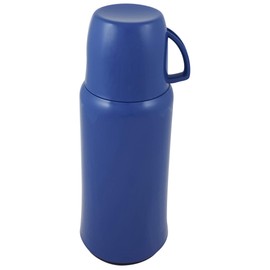 Helios Elegance Plastic Vacuum Jug, Dove Blue, 1.0 Litre