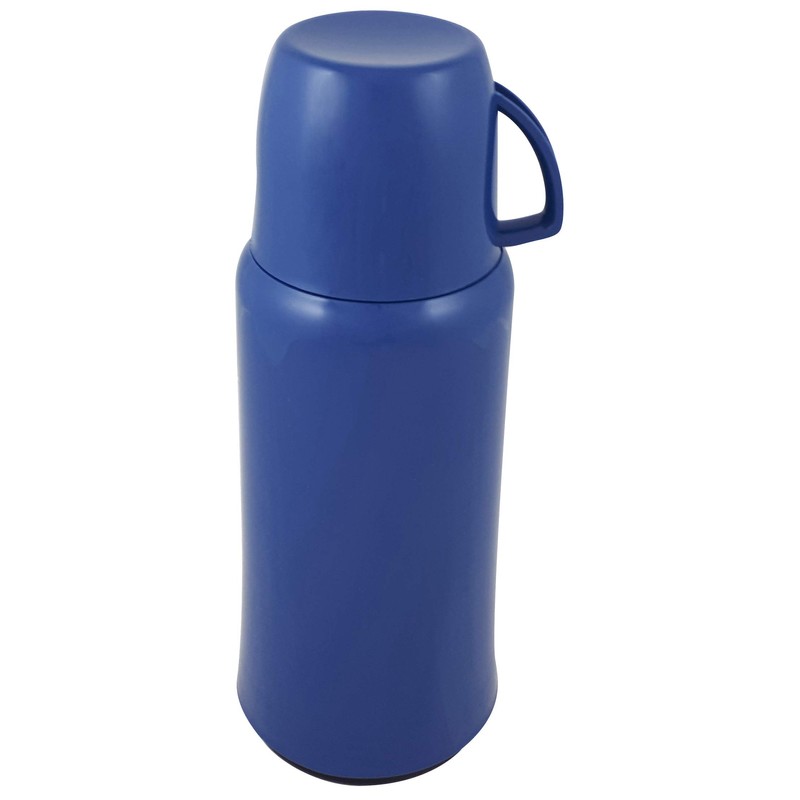 Helios Elegance Plastic Vacuum Jug, Dove Blue, 1.0 Litre