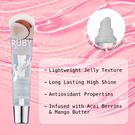 Ruby Kisses Jellicious Mouth Watering Lip Gloss (JLG13 - Hawaiian Breeze Coconut)