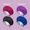 2 Piezas - Gorro Seda Satinado Ajustable Anti Frizz Cabello