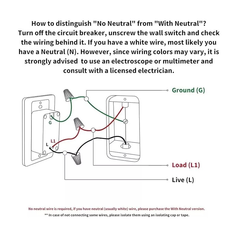 Aqara Smart Light Switch (No Neutral, Single Rocker), Requires AQARA
