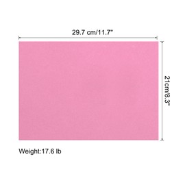 sourcing map 100 Sheets Colored Copy Paper 8 1/2 Inch Printer Paper 80gsm Pink for Office Printing, Document Copying, Invitations, Forms, Art Projects