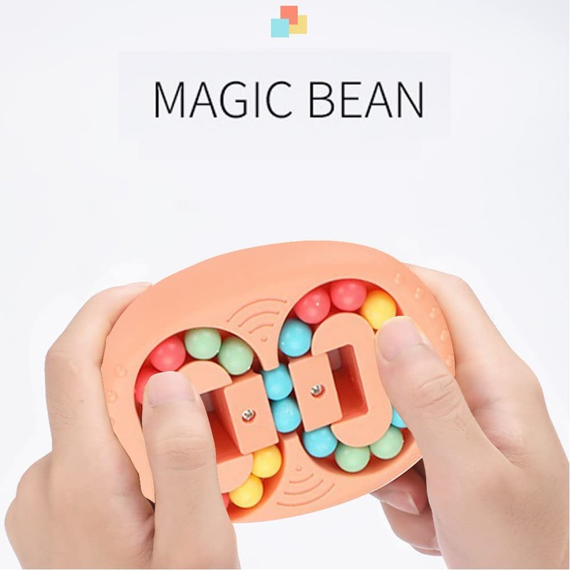 EACHHAHA Magic Bean Rotating Finger Cube, Fidget Toys, Skill Game