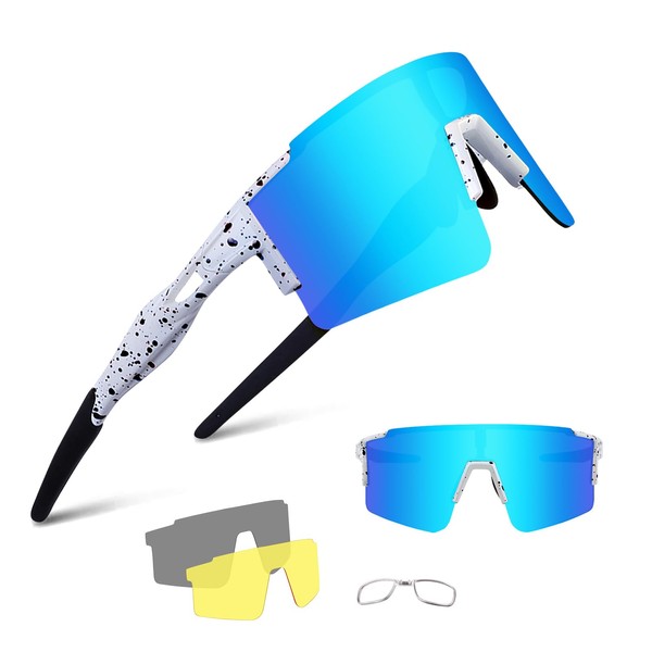 BangLong Cycling Sunglasses Polarized Sports Glasses for Men Women with