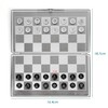 Metal Pocket Chess Set, Portable Foldable Travel Magnetic Mini Checkers