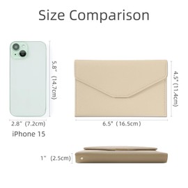 ZOPPEN Multi-Purpose RFID Blocking Travel Passport Wallet for Women (Ver.4) Tri-fold Document Organizer Holder, Hazelnut