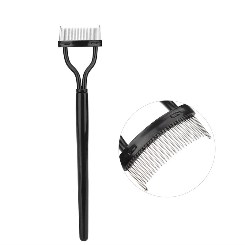 Peine para pestañas, Cepillo para cejas con rimel de aguja