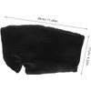 TEHAUX Antifaz para Dormir de Viaje de Seda Sintética Negro,