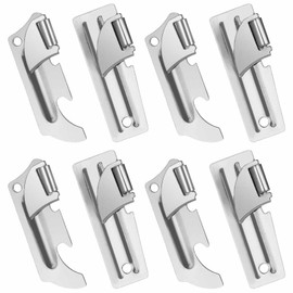 8PCS Mini Can Opener Army Tin Openers Travel Adjustable Stainless Steel Can Opener Compo Tin Opener Camping Portable Foldable Mini Openers Tin Openers Army