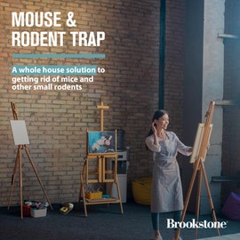 Brookstone Mouse & Rodent Trap - Set of 6 for Indoor and Outdoor Use