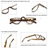 Hubeye 3 Pairs Plastic Retro Half Moon Frame Reading Glasses