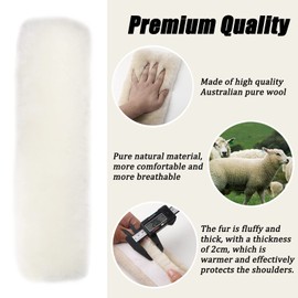 4 Pack Seat Belt Covers for Adults and Kids, LUOYOYY Soft Fur Seat Belt Straps Pads Fluffy Seat Belt Neck Protector Furry Seat Belt Shoulder Pad Car Accessories for Various Use (Beige)