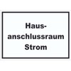 HB-Druck Hausanschlussraum Strom Schild mit Text HAR waagerecht A2 Rückseite