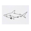 'Shark Side View' Temporary Tattoo - Water Resistant, Skin-Safe, Non-Toxic