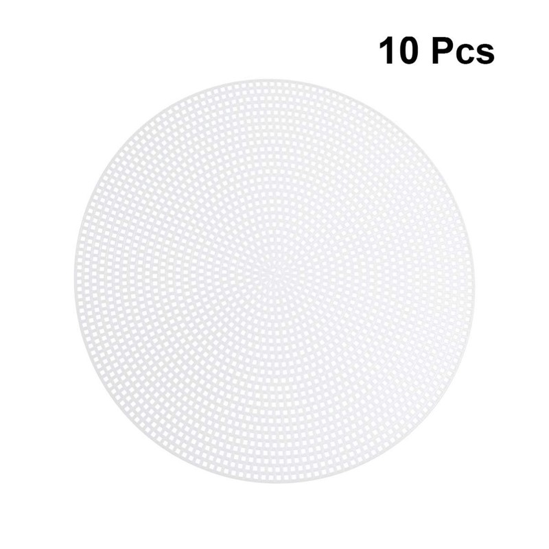 - 10 hojas de malla de lona de plástico transparente