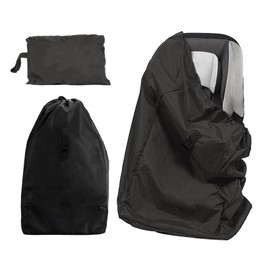 Builrand Car Seat Travel Bag for Baby Carrier Car Seat Travel Bag for Air Travel Airplane Gate Check in & Identification Waterproof Stoller Cover Bag 85 x 43 x 43 cm Black Travel Bag for Baby Car Seat