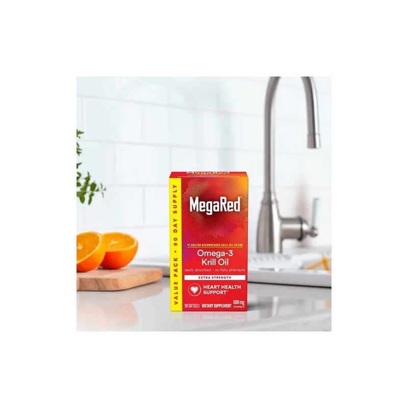 Aceite De Krill Omega 3 Mega Red 500mg 90 Cápsulas