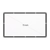 70-inch Portable HD Projector Screen 16:9 Projection Screen Foldable Thick
