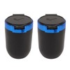 2Pcs Car Ashtray with LED Blue Light Portable Removable Car