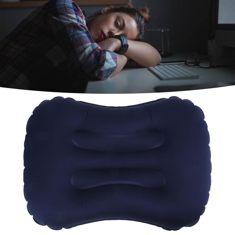 Inflatable Pillow Waist Back Cushion Auto Inflation Foldable for Travel