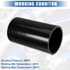 uxcell 3" ID 6" Length 4-Ply Reinforced High Temp Straight