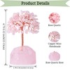 DUQGUHO Rose Quartz Crystal Tree Decor Gemstone Natural Quartz Money
