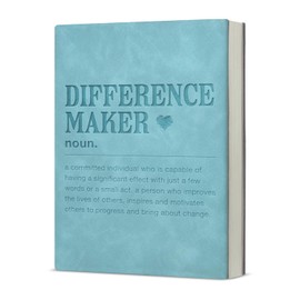 KSFFWQIN Difference Maker Notebook Journal Employee Appreciation Thank You Gifts for Coworkers Boss Mentor, Retirement Leaving Farewell Gifts Difference Maker Definition Writing Notebook