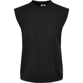 Urban Classics Women's Tb5028-ladies Organic Heavy Padded Shoulder Tank Top T-Shirt, Black, XXL
