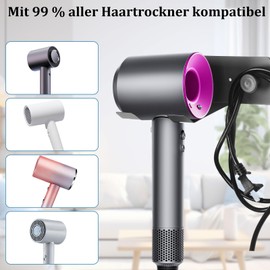 Fönhalter Ohne Bohren für Dyson Föhn, Fönhalter Föhn Halterung, Föhn Halterung Ohne Bohren für Föhn Dyson, für Dyson Föhn Halterung, für die Meisten Haartrockner, Föhn Halterung fürs Badezimmer