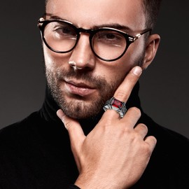 Oidea Vintage Stone Men's Rings: Retro Square Red Onyx Agate Stone Ring Stainless Steel Cross Signet Ring Cocktail Party Biker Thumb Pinky Ring Gothic Jewelry Gifts Size 7