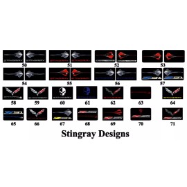 Corvette C7  Corvette Sun Visor Warning Label Covers