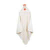 3 Sprouts Hooded Towel, Cream Chicken