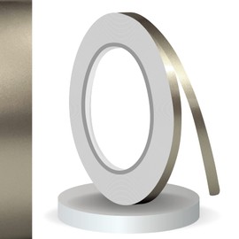 siviwonder Decorative Strips Nickel Silver Metallic Gloss in 5 mm Width and 10 m Length Foil Sticker Tuning for Car Boat Jet Ski Model Making Tape Decorative Strips Grey 0.5 cm